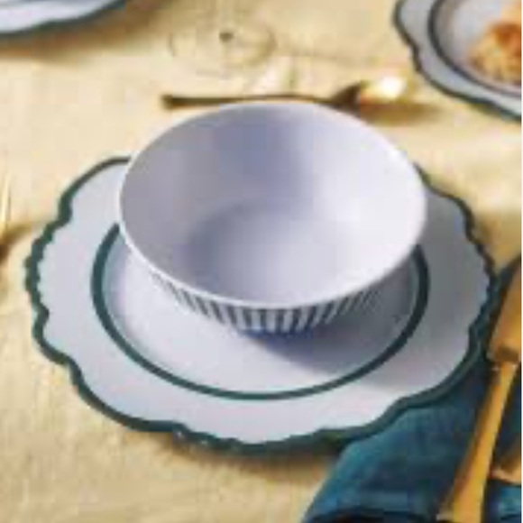 LAST SET🔥 Blue & Green charger dinner plate set of 4 - Picture 3 of 4